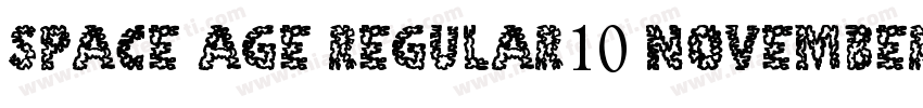 Space Age Regular10 November 5 2字体转换